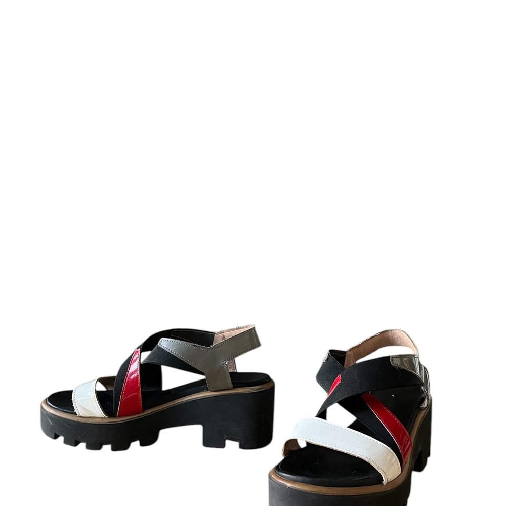 Pollini Women's multicolour chunky platform sandals - Picture 3 of 7